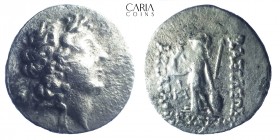 Kings of Cappadocia.Dated RY3=98/7 BC. AR Drachm. Ariarathes IX Eusebes Philopator.Min A. 17 mm 3.85 g. Very fine