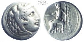 Kings of Macedon.Miletos. Alexander III "the Great". 336-323 BC. AR Drachm. 16 mm 4.14 g. Very fine