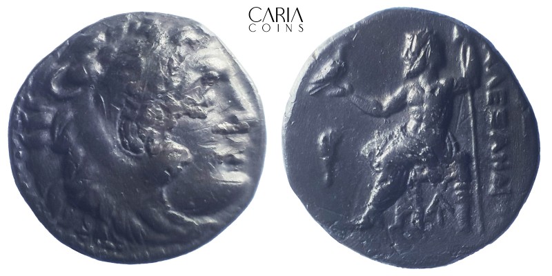 Kings of Macedon.Lampsakos. Alexander III "the Great". 336-323 BC. AR Drachm. 16...