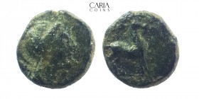 Kleitor. Poleponnesos. 360-350 BC. Bronze Æ. 10 mm 1.14 g. Very fine.