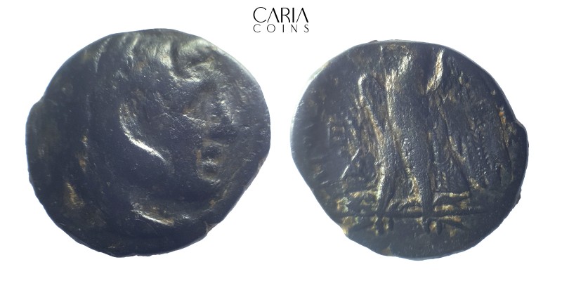 Kings of Egypt.Tyros. Ptolemaios II Philadelphos.281-246 BC. Bronze Æ. 20 mm 6.3...