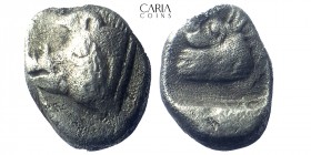 Mysia. Kyzikos. 480-400 BC. AR Obol. 10 mm 0.81 g. Near very fine