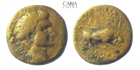 Phrygia.Eumenea. Tiberius. Valerios Zmertorix, magistrate. 14-37 AD. Bronze Æ. 16 mm 5.60 g. Very fine