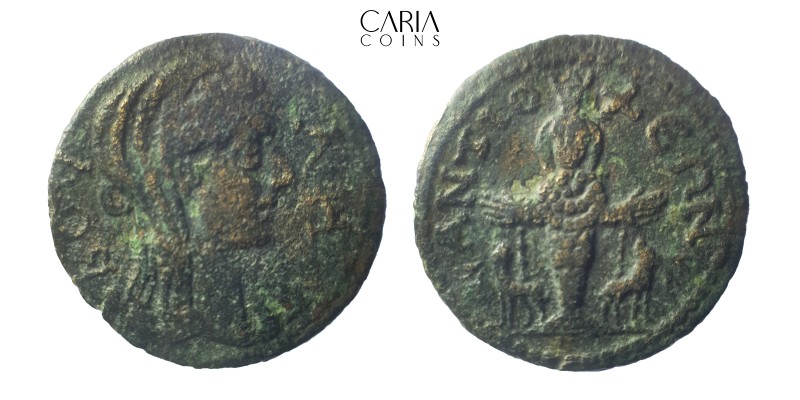 Caria. Antiocheia ad Meander. Pseudo-autonomus issue. 138-192 AD. Bronze Æ 25 mm...