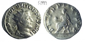Phillip I Arab. 244-249 AD. Rome. AR Antoninianus. 21 mm, 4.15 g. Very fine