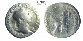 Trajan AD 98-117. Rome. AR Denarius. 19 mm, 3.00 g. Near very fine