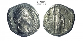 Diva Faustina I AD 140-141. Rome. AR Denarius. 17 mm, 2.68 g. Near very fine
