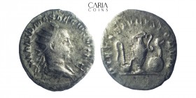 Herennius Etruscus. As Caesar, AD 249-251. Rome. AR Antoninianus. 23 mm, 3.44 g. Very fine
