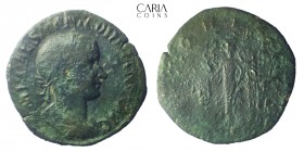 Gordian III. AD 238-244. Rome. Bronze Æ Sestertius. 31 mm, 18.20 g. Near very fine