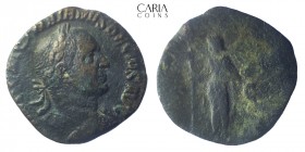 Trajan Decius. AD 249-251.Rome. Bronze Æ Sestertius. 27 mm, 13.22 g. Near very fine