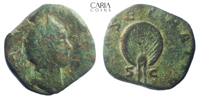 Diva Mariniana (Wife of Valerian). AD 253-260. Rome. Bronze Æ Sestertius. 26 mm,...