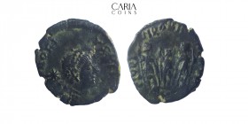 Honorius. AD 393-423. Uncertain mint. Bronze Æ Nummus. 14 mm, 1.52 g. Very fine