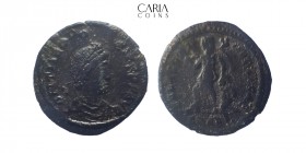 Theodosius I. AD 379-395. Cyzicus. Bronze Æ Nummus. 14 mm, 1,35 g. Very fine