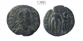 Arcadius AD 383-408.Uncertain mint.Bronze Æ Nummus. 16 mm, 1.93 g. Very fine