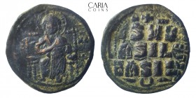 Anonymous Follis (Attributed to Constantine IX), AD 1042-1055.Constantinople. Bronze AE Follis. 30 mm, 10.71 g. Very fine