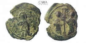 Constantine X Ducas and Eudocia.AD 1059-1067. Constantinople. Bronze Æ Follis. 25 mm, 9.71 g. Near very fine