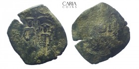 Alexius III. AD 1195-1203 AD. Constantinople.Aspron Trachy. 23 mm, 3.20 g. Near very fine
