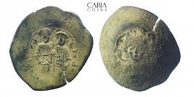 Alexius III Angelus-Comnenus.AD 1195-1197.Constantinople. Aspron Trachy. 25 mm, 2.88 g. Near very fine