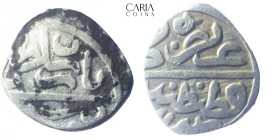 Ottoman Empire. Mustafa Çelebi (AH 822-825 / AD 1419-1422) Serez mint. AR Silver. 10 mm, 0.55 g. Near very fine