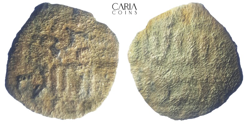 Islamic - Mongol Dynasties.Nusrat al-Din Berke. AD 1257-1267. AE fals. 18 mm, 2....