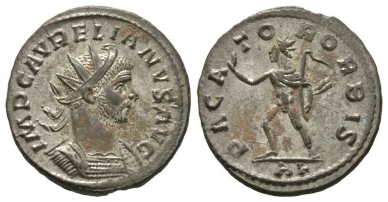 Aurelian (270-275), Radiate, Lugdunum, AD 275, 4.05g, 22mm. Radiate and cuirasse...
