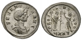 Severina (Augusta, 270-275), Antoninianus, Ticinum, 274-5, 4.04g, 23mm. Diademed and draped bust right, set on crescent / Fides standing right, holdin...
