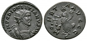Diocletian (284-305), Radiate, "C" mint, 4.54g, 22mm. IMP C DIOCLETIANVS AVG, Radiate and cuirassed bust right / MONETA AVGGG, Moneta standing left, h...