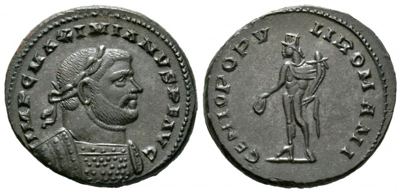 Maximianus (286-305), Follis, Londinium, c. 300-3, 11.03g, 27mm. Laureate and cu...