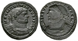 Maximianus (286-305), Brockage Follis, Londinium(?), 10.37g, 27mm. Laureate and cuirassed bust right / Incuse of the obverse. Good Very Fine.