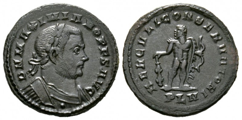 Maximianus (Senior Augustus, 305-307), Follis, Londinium, AD 307, 8.75g, 25mm. L...