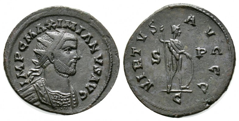 Maximianus (286-305), Radiate, "C" mint, 4.25g, 24mm. IMP C MAXIMIANVS AVG, Radi...