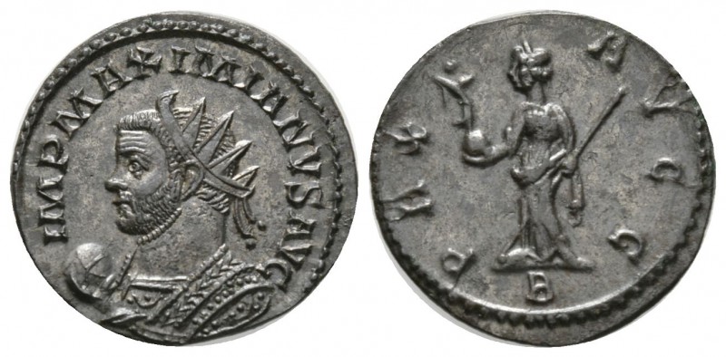 Maximianus (286-305), Radiate, Lugdunum, 290-1, 3.59g, 22mm. Radiate bust left, ...