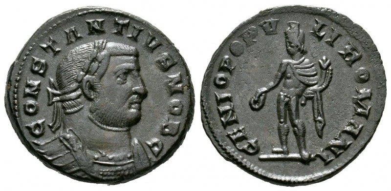 Constantius I (Caesar, 293-305), Follis, Londinium, 303-5, 10.09g, 28mm. Laureat...
