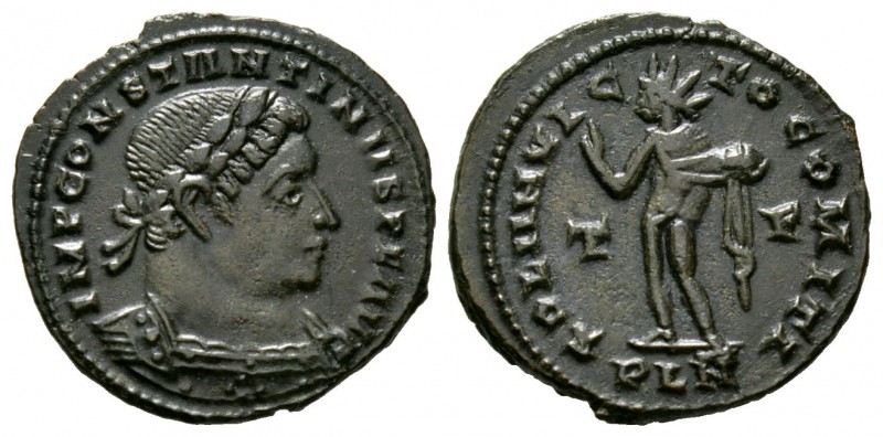 Constantine I (307/310-337), Follis, Londinium, AD 310, 3.85g, 22mm. Laureate an...