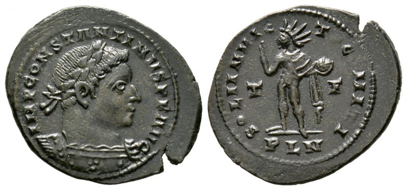 Constantine I (307/310-337), Follis, Londinium, AD 310, 4.96g, 26mm. Laureate an...