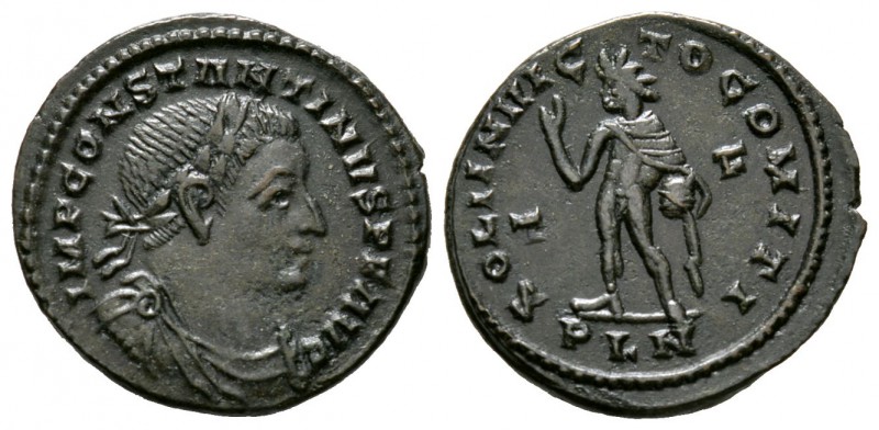 Constantine I (307/310-337), Follis, Londinium, AD 310, 4.64g, 23mm. Laureate, d...