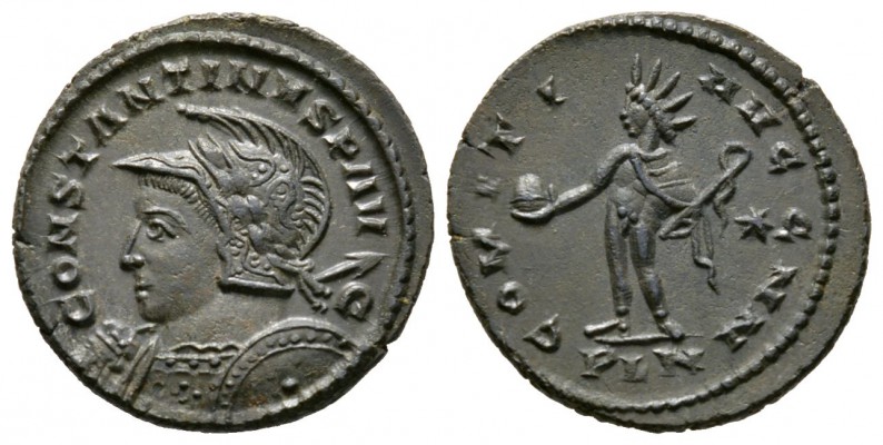 Constantine I (307/310-337), Follis, Londinium, 310-2, 4.53g, 23mm. Laureate, he...