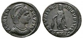 Helena (Augusta, 324-328/30), Follis, Heraclea, AD 326, 3.35g, 19mm. Diademed and draped bust right / Securitas standing left, holding olive branch; S...