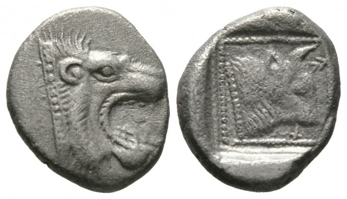 Cyprus, Marium,Pilagoras (?), c.4th Century BC, Tetrobol, 3.29g, 14mm. Head of r...