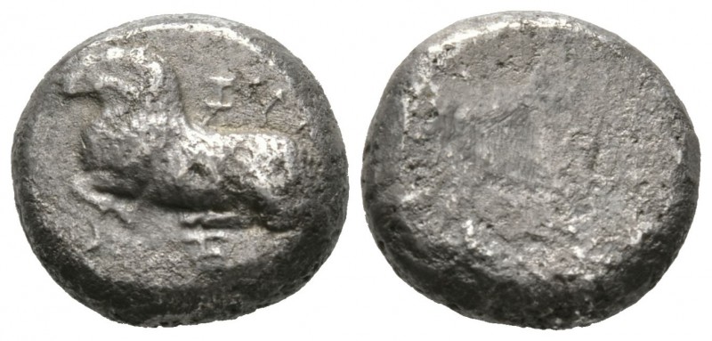 Cyprus, Salamis, Euelthon (c. 530/15-480 BC), Stater, 10.74g, 18mm. Ram recumben...