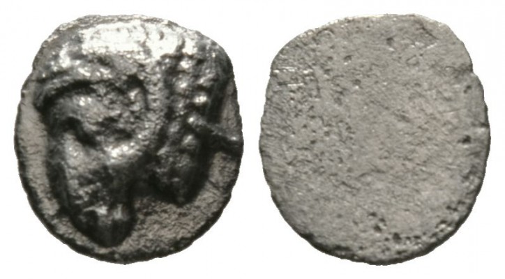 Cyprus, Salamis, Euelthon (c. 530/15-480), Obol, 0.63g, 8mm. Head of ram left / ...