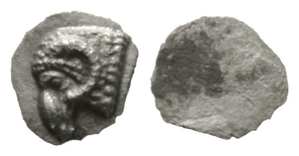 Cyprus, Salamis, Euelthon (c. 530/15-480), Hemiobol, 0.14g, 5mm. Head of ram lef...