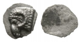 Cyprus, Salamis, Euelthon (c. 530/15-480), Hemiobol, 0.14g, 5mm. Head of ram left / Blank. Cf. SNG Cop. 33 (Obol); cf. BMC 8-9 (same). Extremely Fine,...