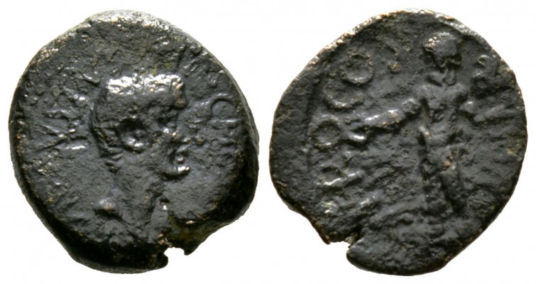 Augustus (27 BC-AD 14), Koinon of Cyprus, Æ, A. Plautius, proconsul, c. 21-20 BC...