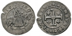 Cyprus, Crusaders, Lusignan Kingdom of Cyprus. James II (1460-1473), Gros, 3.85g, 28mm. James on horseback riding right / Cross of Jerusalem. Metcalf,...