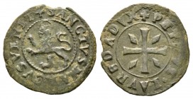 Cyprus, Venetian Rule, Pietro Loredano, 1567-1570, 4 Carzie, Cyprus, 1.99g, 18mm. Cross pattée; lozenge in each quarter / Lion rampant left. Paolucci ...