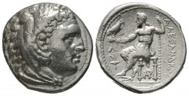 Kings of Macedon, Alexander III ‘the Great’ (336-323 BC), Tetradrachm, Amphipolis, c. 315/10-294 BC, 17.08g, 27mm. Head of Herakles right, wearing lio...