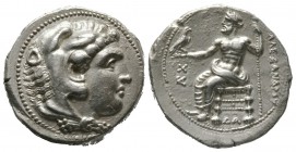 Kings of Macedon, Alexander III ‘the Great’ (336-323 BC), Tetradrachm, Damaskos, c. 330-323 BC, 17.08g, 26mm. Head of Herakles right, wearing lion ski...