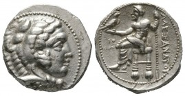 Kings of Macedon, Philip III Arrhidaios (323-317 BC), Tetradrachm, in the name of and types of Alexander III, Tyre, dated RY 26 of Azemilkos (324/3 BC...