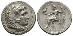 Kings of Macedon, Philip III Arrhidaios (323-317 BC), Tetradrachm, in the name of and types of Alexander III, Babylon, c. 323-318/7 BC, 17.08g, 27mm. ...